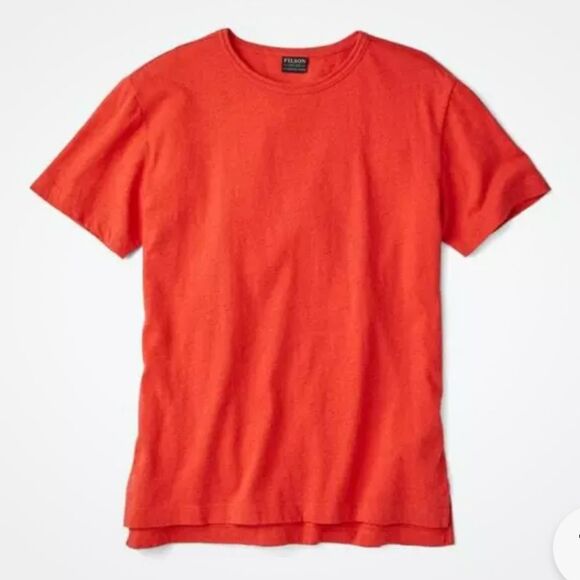 CC Filson Womens Short Sleeve Jersey T-shirt Plain RED SMALL - 20154344 - Picture 1 of 11